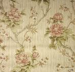 9900 Vintage jutelook bloemen guirlande behang behangpapier, Verzenden