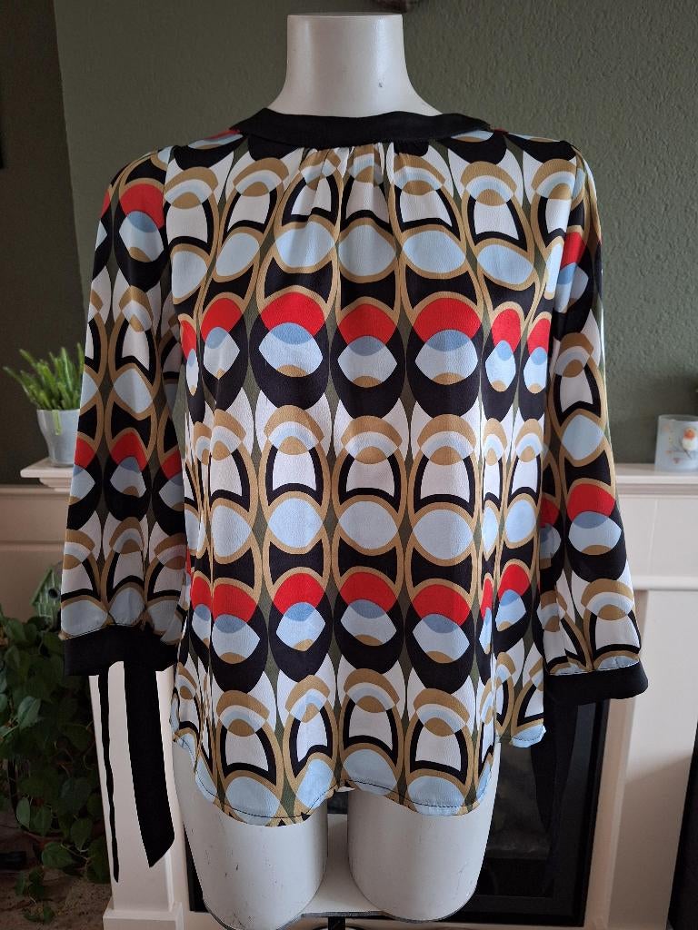 Akoz Paris nette retro top m 38 40, Kleding | Dames, Tops, Maat 38/40 (M), Overige kleuren, Verzenden, Akoz