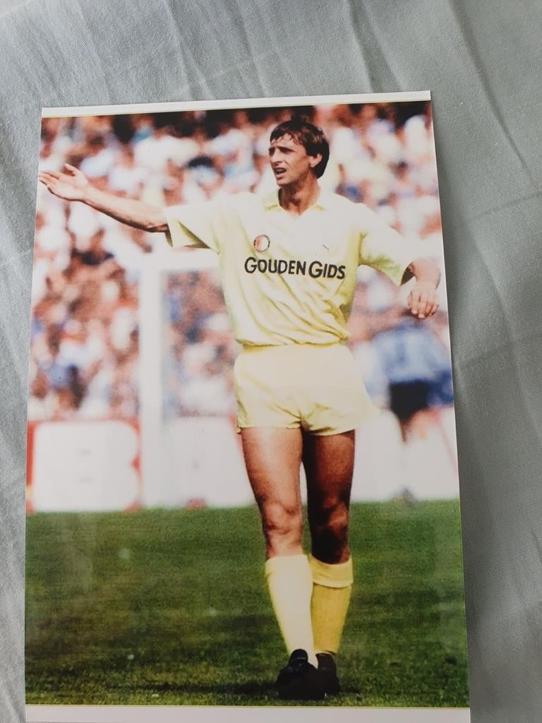 Johan Cruijff Feyenoord in het gouden gids shirt, Verzenden, Zo goed als nieuw, Feyenoord, Shirt