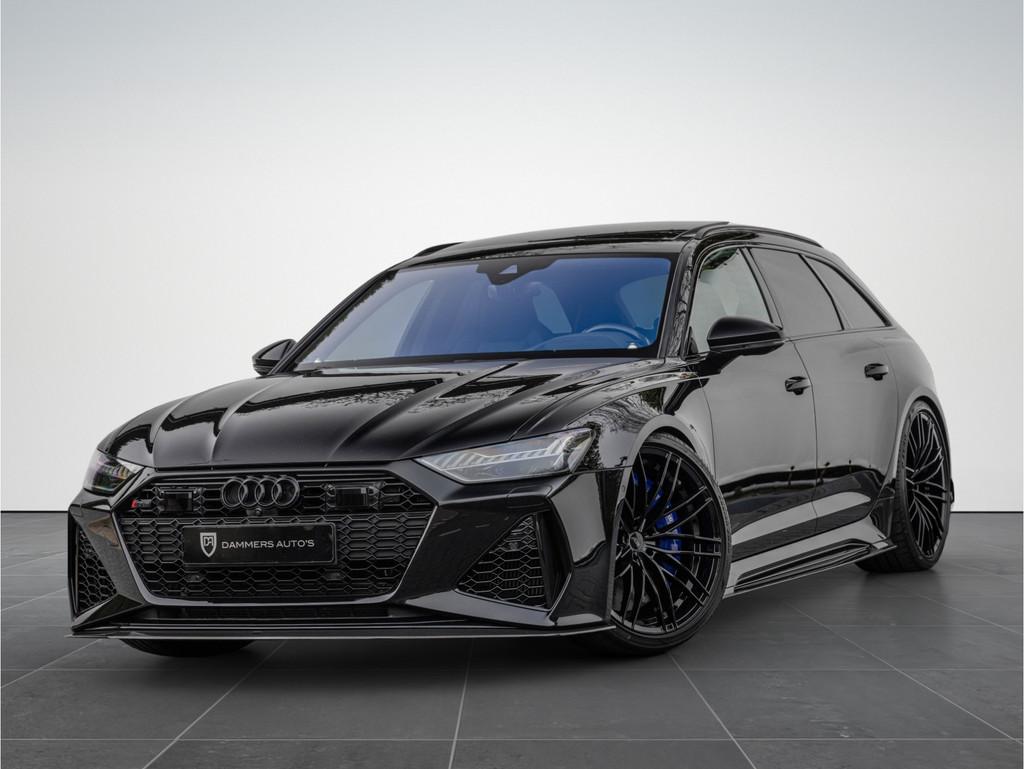 Audi RS6 Avant 4.0TFSI 700pk Quattro ABT Keramisch B&O Advan, Automaat, Gebruikt, 600 pk, Leder