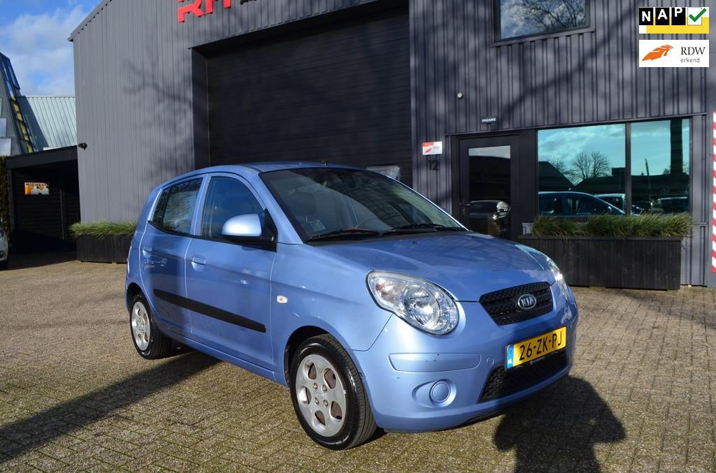 Kia Picanto 1.1 X-tra | Automaat | Airco | NAP |, Auto's, Gebruikt, 4 cilinders, Blauw, Origineel Nederlands