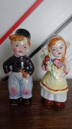 Vintage Traditioneel Koppeltje Jongen en Meisje, Verzamelen, Beelden en Beeldjes, Ophalen, Zo goed als nieuw, Mens