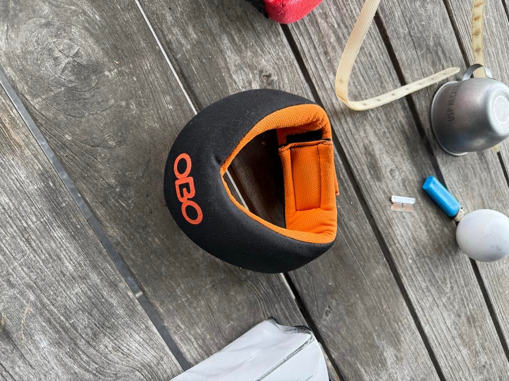 OBO nekbescherming oranje, Sport en Fitness, Hockey, Ophalen of Verzenden, Gebruikt, Overige typen
