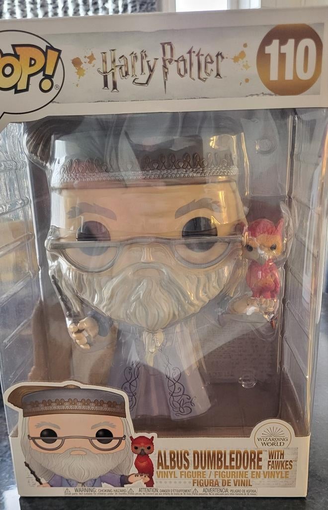 Funko Pop! Harry Potter Albus Dumbledore met Fawkes 25 cm, Ophalen of Verzenden