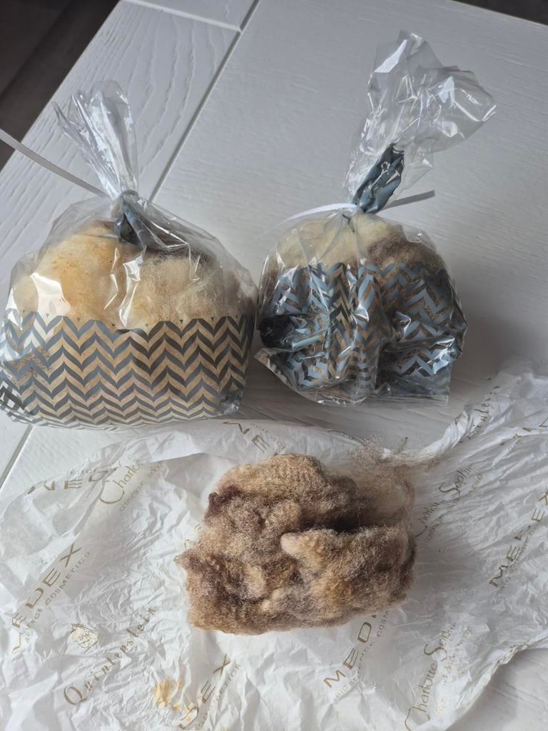 Schapen- wandelwol, 3 zakjes, 38 gr, Overige typen, Nieuw, Ophalen of Verzenden, Overige materialen