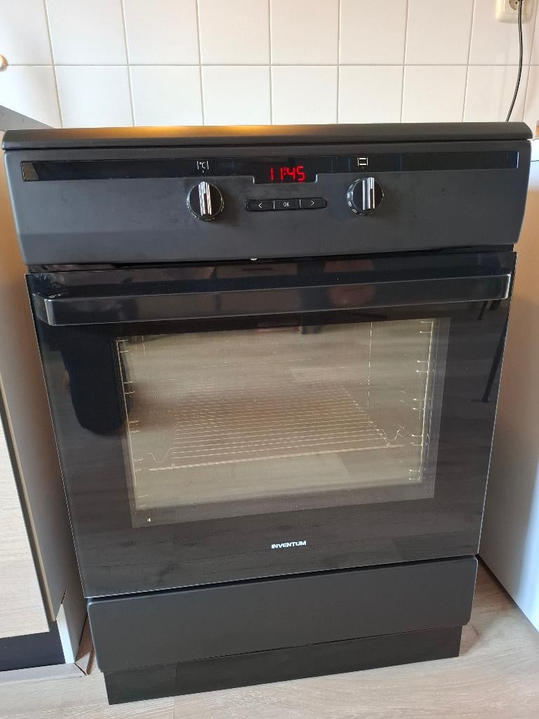 Inventum inductie fornuis met oven.type VFI6042ZWA, Witgoed en Apparatuur, Fornuizen, Ophalen, Warmhoudplaat, 60 cm of meer, 4 kookzones