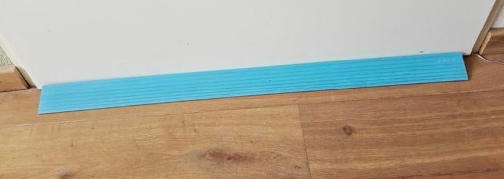 rubber Drempelverhoger - Blauw - tbv rollator of rolstoel, Ophalen, Blauw