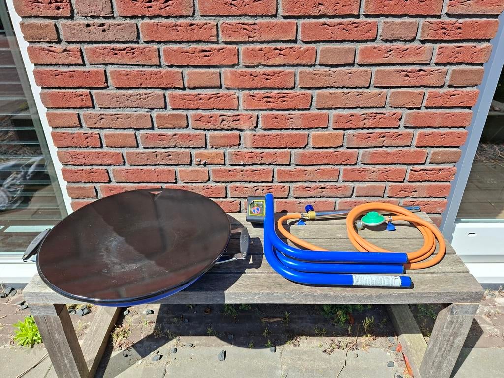 Skottelbraai Paella pan Cadac gasbrander, onderstel en tas., Ophalen, Gebruikt