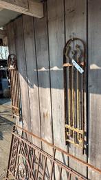 Partij antieke hekwerken  tuin, Ophalen of Verzenden, Gebruikt, IJzer, Sierhekwerk