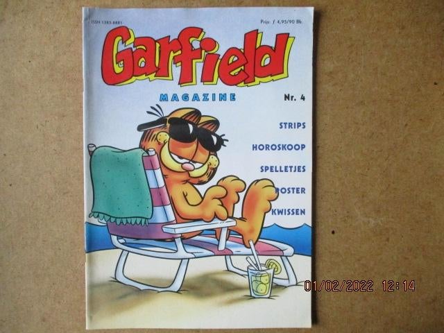 adv5612 garfield magazine 4, Eén stripboek, Ophalen, Gelezen