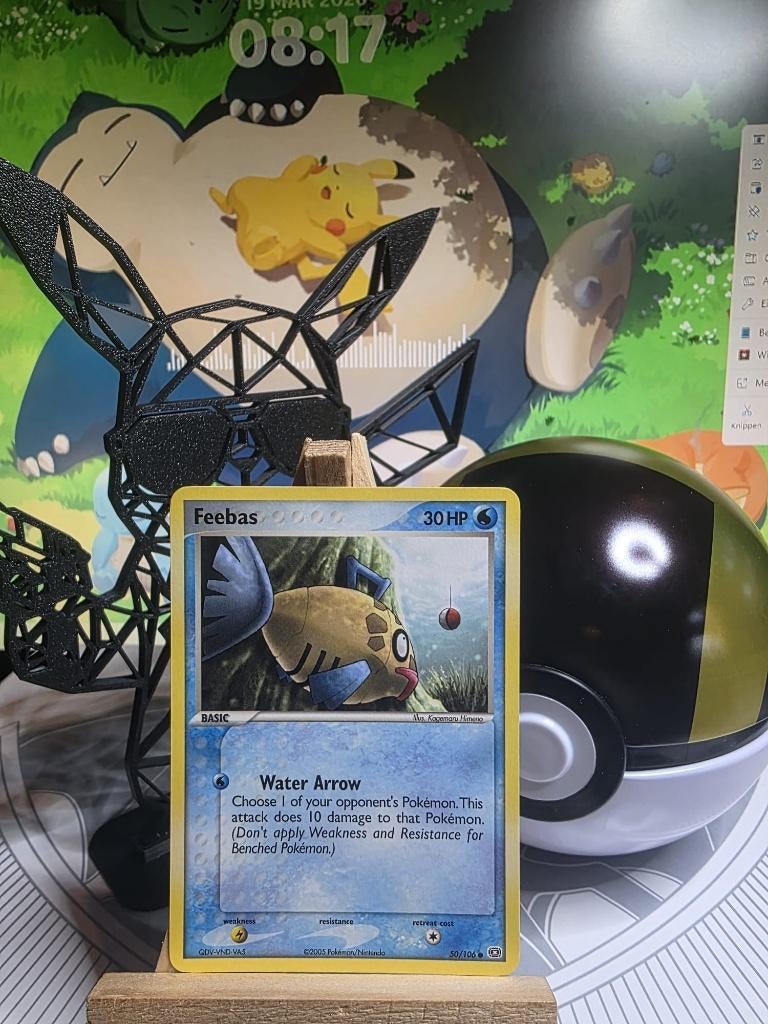 Feebas 50/106 Pokemon Emerald, Ophalen of Verzenden, Gebruikt, Losse kaart