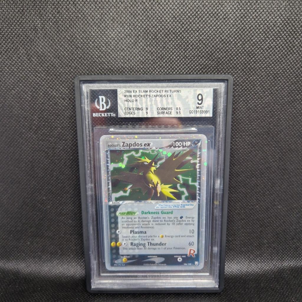Rocket's Zapdos EX Holo Ex Team Rocket Returns BGS 9, Ophalen of Verzenden, Zo goed als nieuw