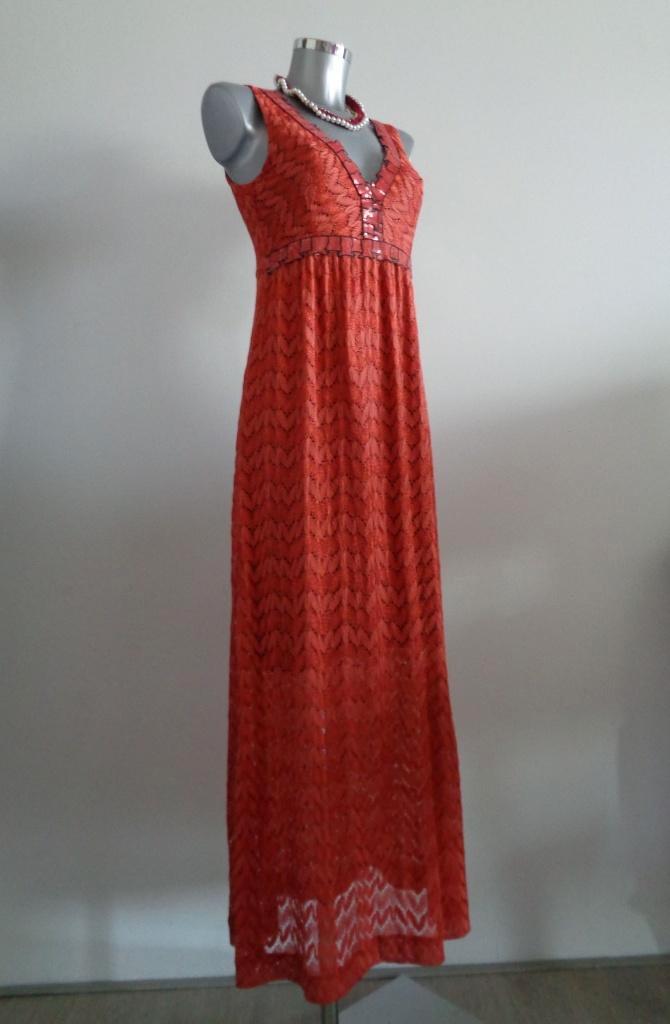 Ana Alcazar maxi jurk koraal rood maat 36 NIEUW, Kleding | Dames, Jurken, Nieuw, Maat 36 (S), Rood, Onder de knie, Ophalen of Verzenden