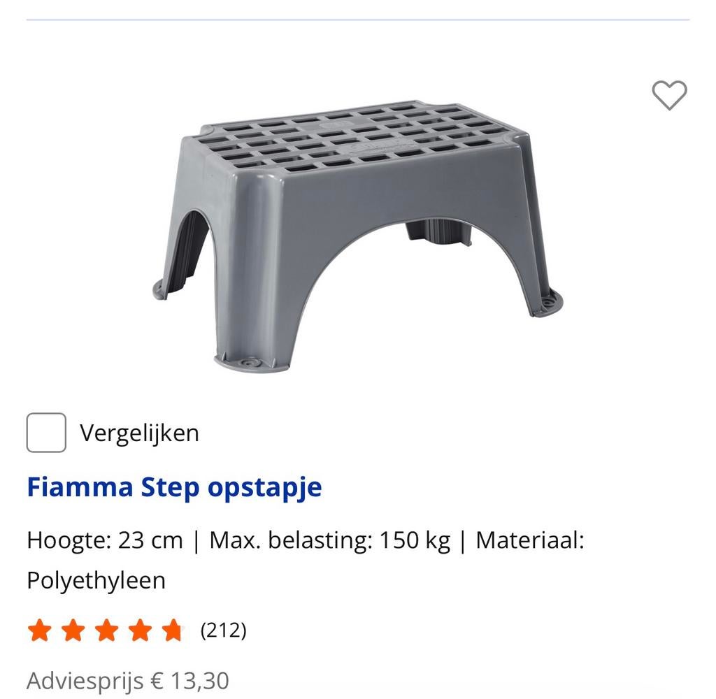 Caravan opstap Nieuw !, Caravans en Kamperen, Caravan accessoires, Ophalen, Nieuw