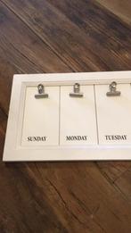 Houten memo bord met klemmen, Ophalen of Verzenden, Gebruikt