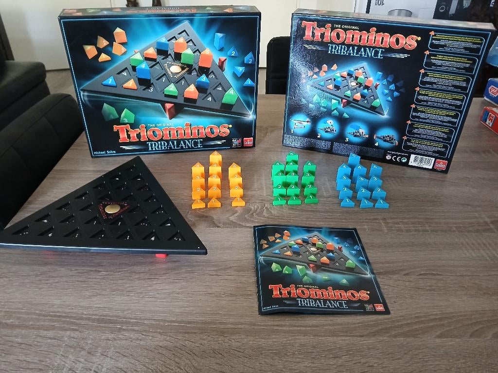 Triominos- Tribalans, Hobby en Vrije tijd, Gezelschapsspellen | Bordspellen, Een of twee spelers, Ophalen of Verzenden, Nieuw