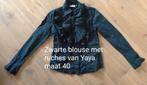 Zwarte blouse van Yaya maat 40, Kleding | Dames, Maat 38/40 (M), Zwart, Ophalen of Verzenden, Zo goed als nieuw