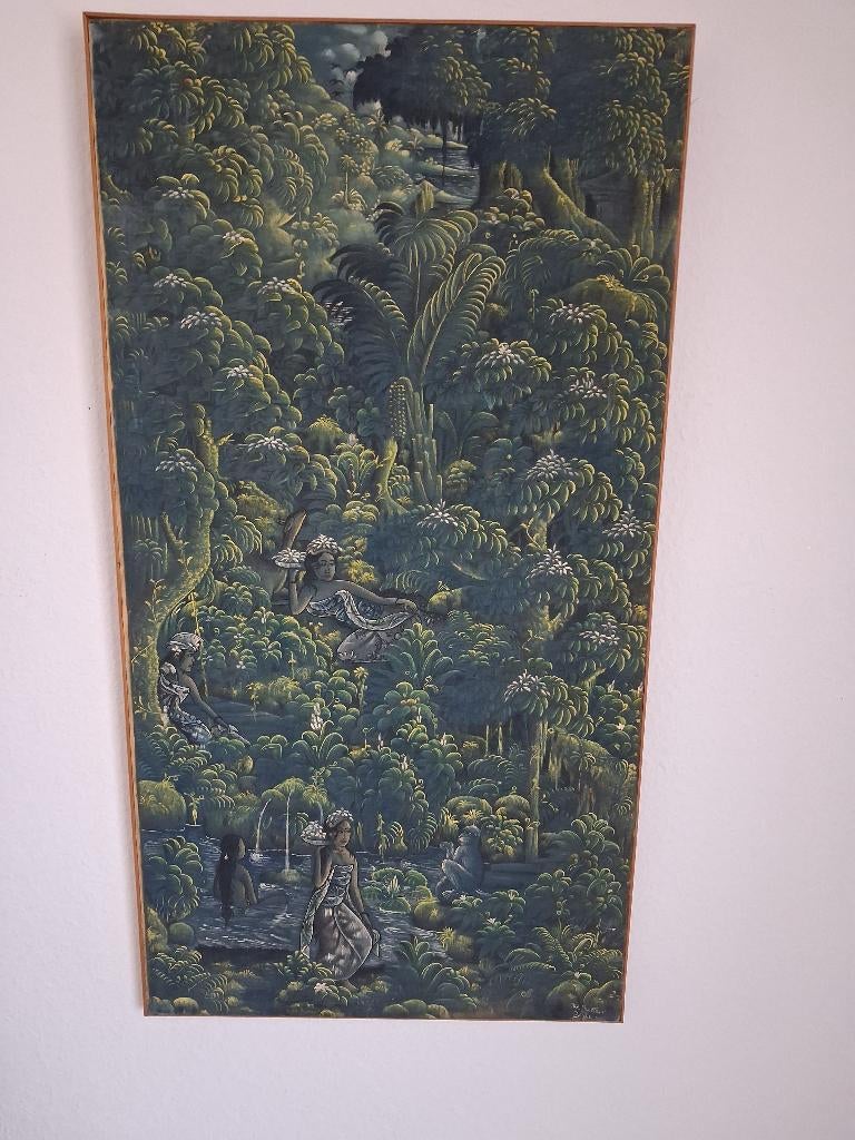 Traditioneel Balinees schilderij, Antiek en Kunst, Ophalen