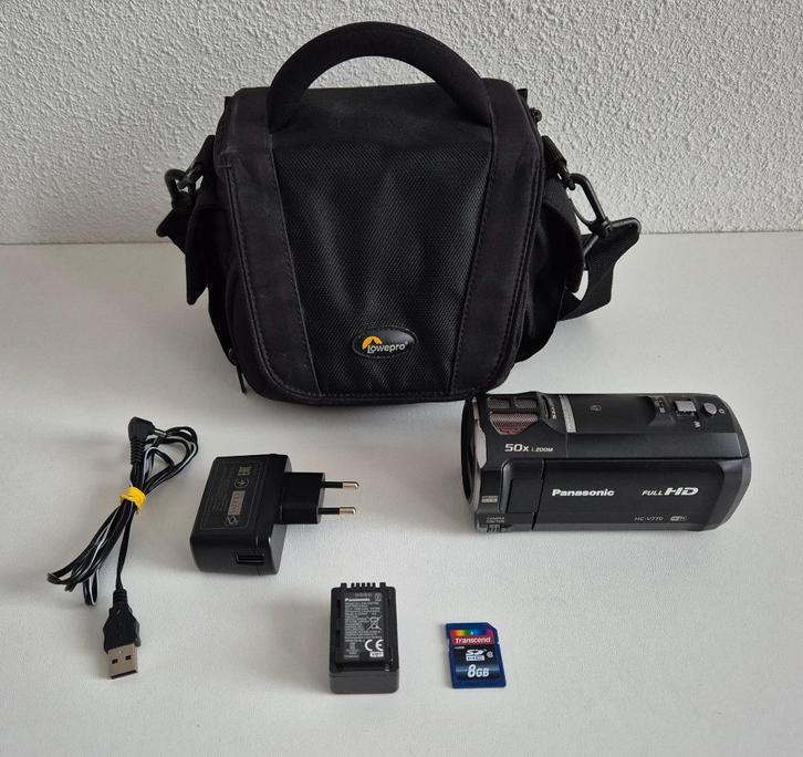 Panasonic HC-V770 Full HD HDR Video Camera Camcorder, Audio, Tv en Foto, Videocamera's Digitaal, Gebruikt, Camera, Harde schijf