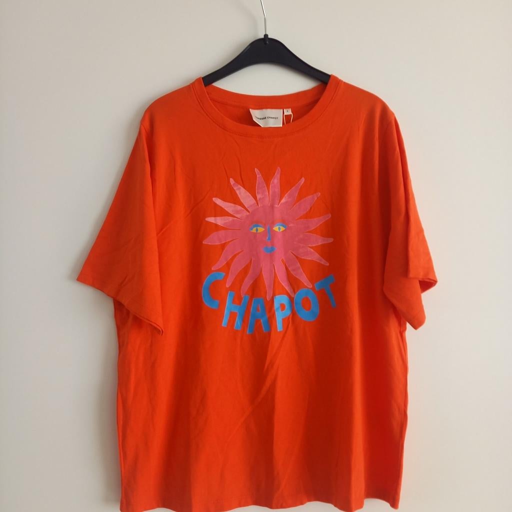 Fabienne Chapot t-shirt nieuw met kaart mt S past M, Kleding | Dames, T-shirts, Maat 38/40 (M), Nieuw, Oranje, Ophalen of Verzenden