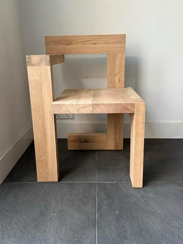 Steltman Stoel - Gerrit Rietveld, Huis en Inrichting, Stoelen, Zo goed als nieuw, Eén, Hout, Overige kleuren, Ophalen of Verzenden