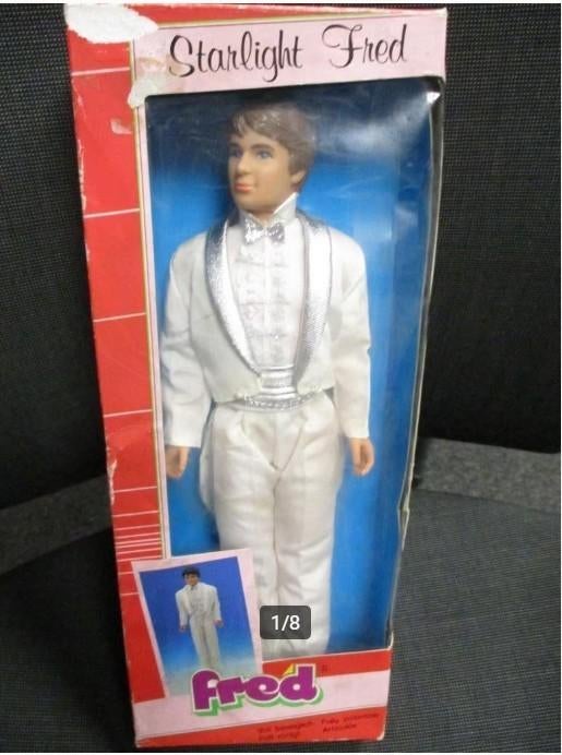 VINTAGE BARBIE/FRED DOLL VON PLASTY 1970/1975 NIEUW, Verzamelen, Poppen, Verzenden, Nieuw, Fashion Doll