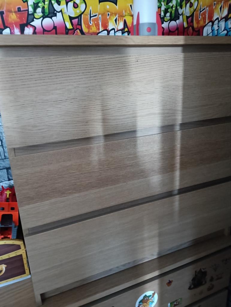 Malm ladekast, Huis en Inrichting, Kasten | Ladekasten, Ophalen, 100 tot 150 cm, Eikenhout, 50 tot 100 cm