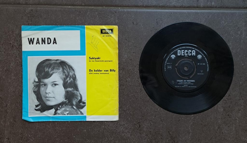 Piratensingle Wanda ,Sukiyaki, Cd's en Dvd's, Vinyl Singles, Ophalen of Verzenden, Zo goed als nieuw, Nederlandstalig