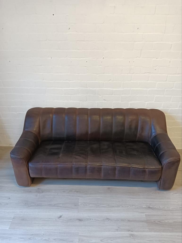 De Sede DS-44 bank in leer, jaren '70, Ophalen, Gebruikt, Tweepersoons, Vintage, Jaren '70, Mid-century modern