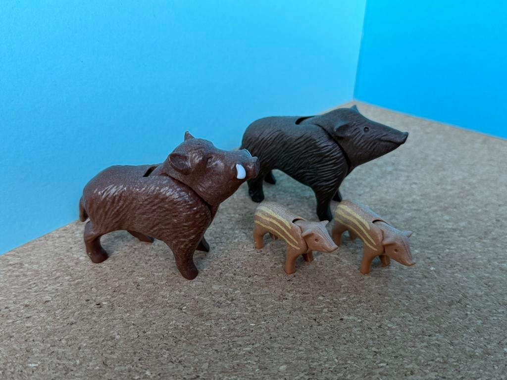 Apr 263: playmobil: dieren: wilden zwijnen familie, Ophalen of Verzenden, Zo goed als nieuw, Los playmobil