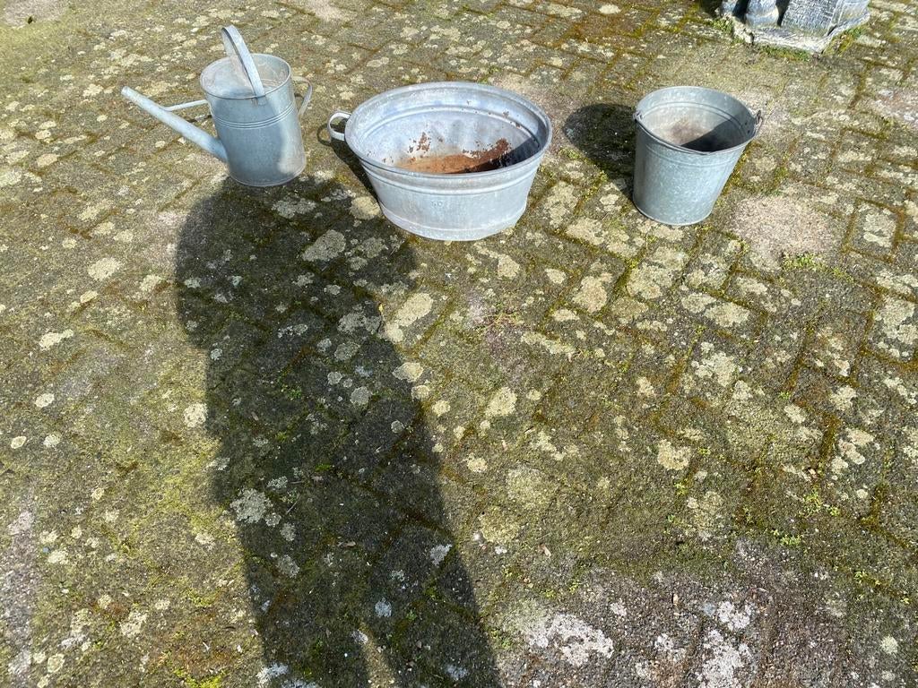 Hele leuke zinken spulletjes, Tuin en Terras, Tuinwanddecoratie, Ophalen