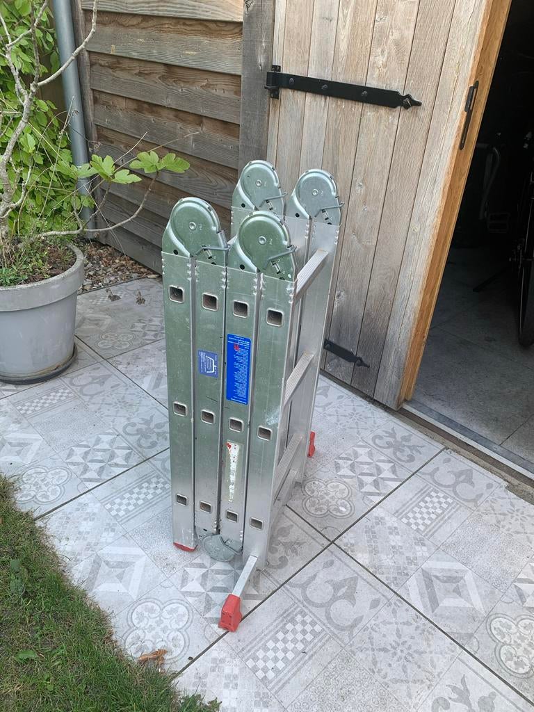 Opvouwbare aluminium ladder - ALPE, Ophalen, Gebruikt, Ladder, Opvouwbaar of Inschuifbaar