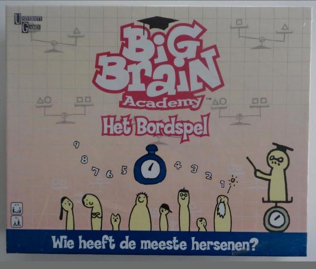 Big Brain Academy: Het Bordspel - Nieuw in Verpakking, Ophalen of Verzenden, Nieuw, University Games