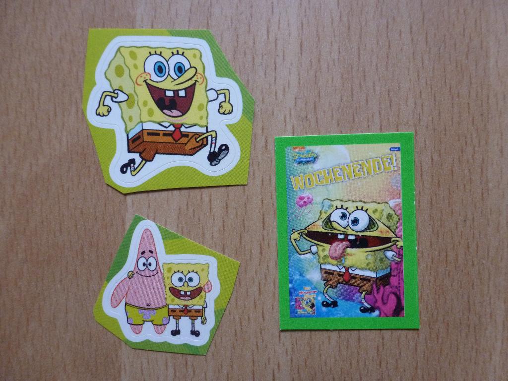 Sticker van SpongeBob SquarePants - 3 stickers, Verzamelen, Ophalen of Verzenden, Nieuw, Overige typen