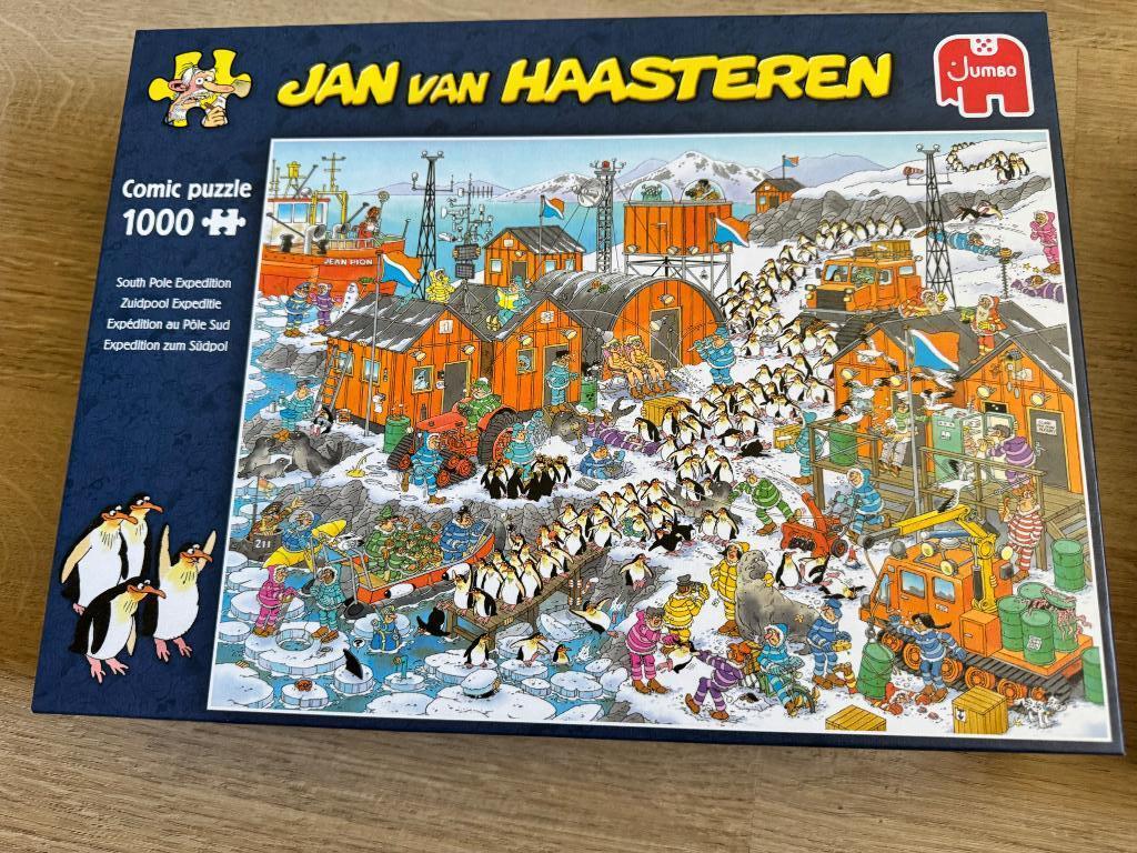 Jan van Haasteren zuidpool expeditie 1000, Ophalen of Verzenden, 500 t/m 1500 stukjes, Zo goed als nieuw, Legpuzzel