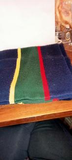 Vintage College Sjaal - Blauw, Groen, Geel, Rood Gestreept, Ophalen of Verzenden, Zo goed als nieuw, Overige maten, Sjaal