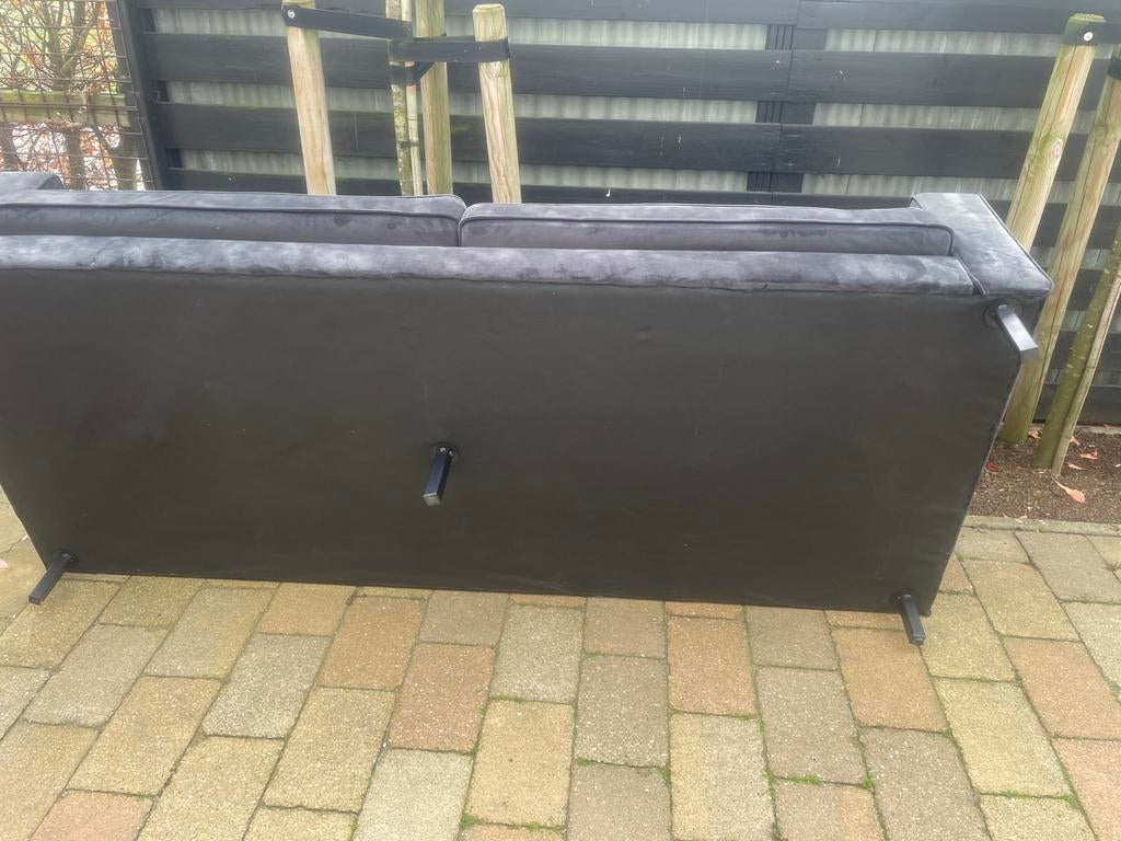Comfortabele grijze bank - Zo goed als nieuw, Driepersoons, 75 tot 100 cm, Ophalen of Verzenden, Zo goed als nieuw