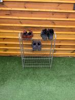 Metalen Rek / Schoenenrek - 4 Planken - Zilver, Ophalen, Gebruikt