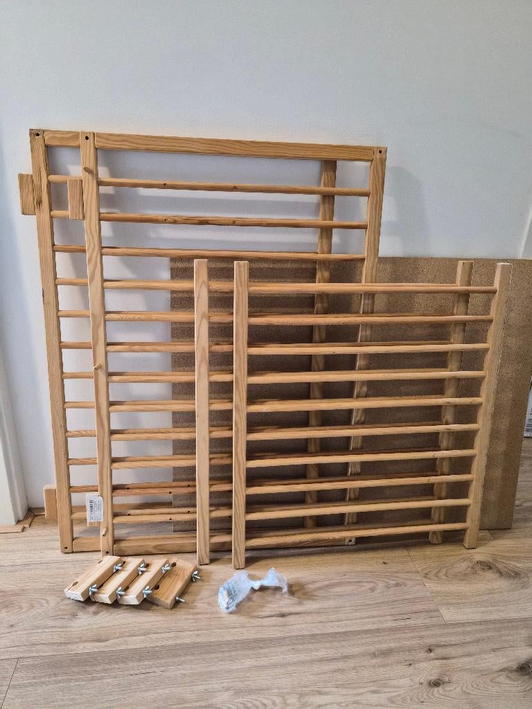 Houten box, Kinderen en Baby's, Ophalen, Gebruikt, Rechthoekig, In hoogte verstelbaar