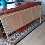 Vrijwel nieuw rotan houten bed achterwand  hoofdboard 160, Ophalen, 160 cm, Hout, Nieuw