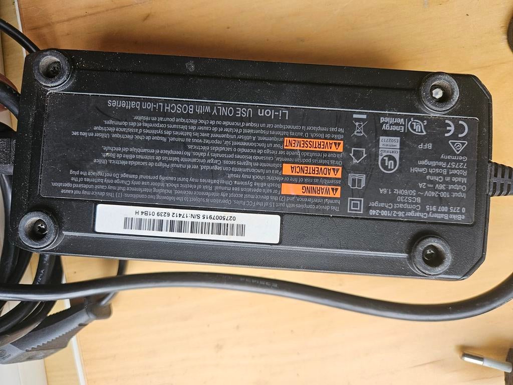 Gebruikte Bosch fiets accu lader, Ophalen of Verzenden