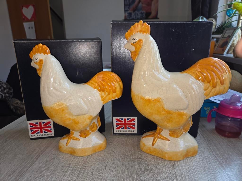 Haan met craquelé, Ophalen of Verzenden