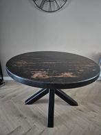 Massief eiken ronde eettafel 120 cm. Opknapper!, Ophalen, Gebruikt, Rond, 100 tot 150 cm