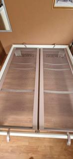 Tweepersoonsbed,Auping spiraal,160x200 met spiraalbodems, Ophalen, Gebruikt, Tweepersoons, 160 cm