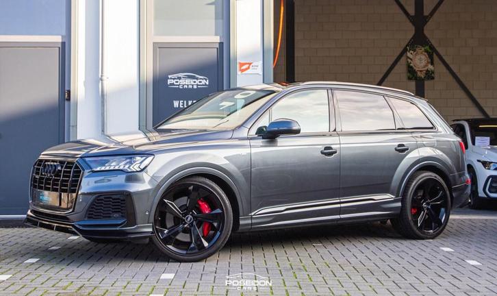Audi Q7 55 TFSI e Quattro 3 X S-LINE | PANO | RS-STOELEN | B, Auto's, Audi, Bedrijf, Te koop, Q7, 4x4, ABS, Achteruitrijcamera