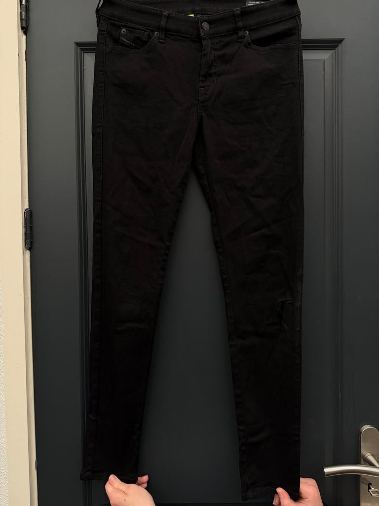 Diesel SLANDY skinny jeans zwart W30 L32, Zwart, Ophalen of Verzenden, Zo goed als nieuw, Maat 36 (S)