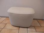 Pode Sparkle poef hocker lichtgrijs leer (Leolux), Leolux, Nvt, tweedehands artikel, Ophalen of Verzenden, Zo goed als nieuw