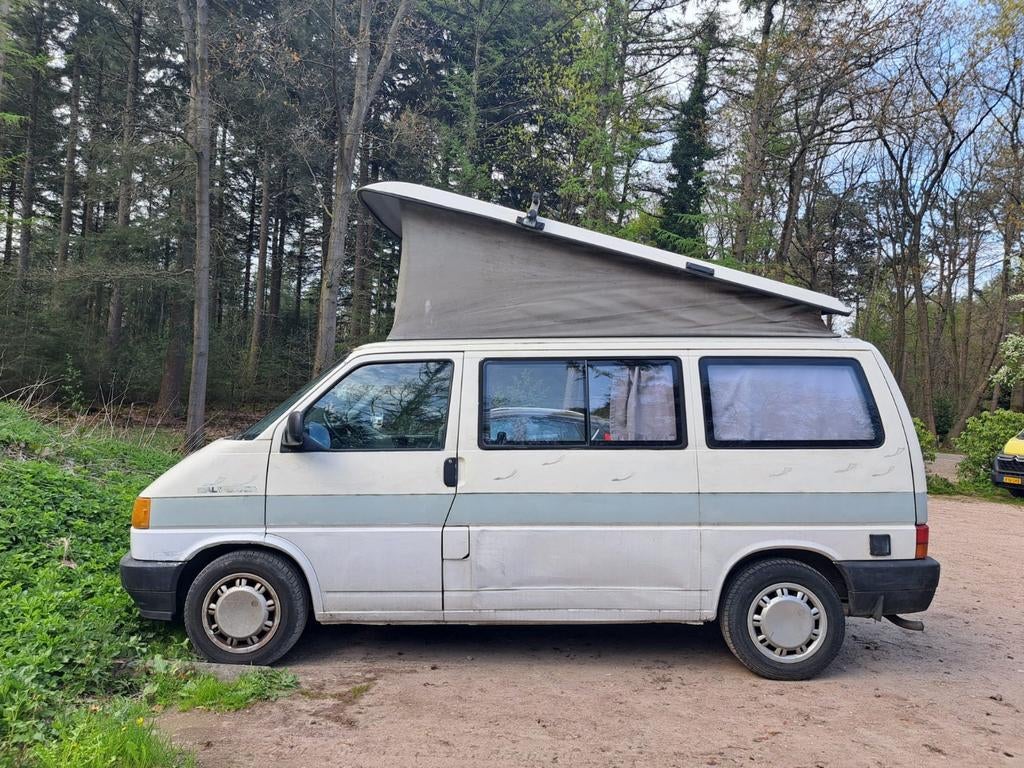 Witte VW California 1991 camper Diesel, Caravans en Kamperen, Campers, Buscamper of Camperbus, Volkswagen, Particulier, Tot en met 4