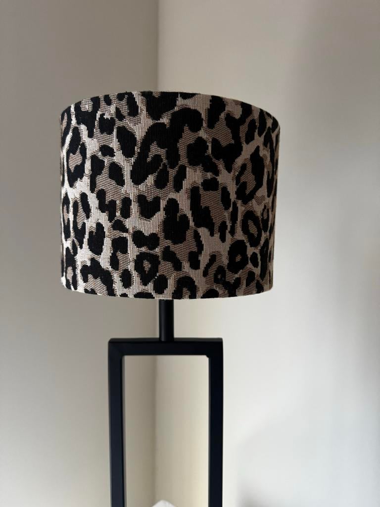 Nieuwe Panterprint Lampenkap -, Huis en Inrichting, Lampen | Lampenkappen, Zwart, Rond, Nieuw, Ophalen of Verzenden