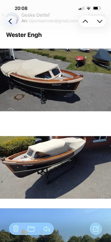 Sloepe Wester Engh met Volvo Penta 2006, Ophalen